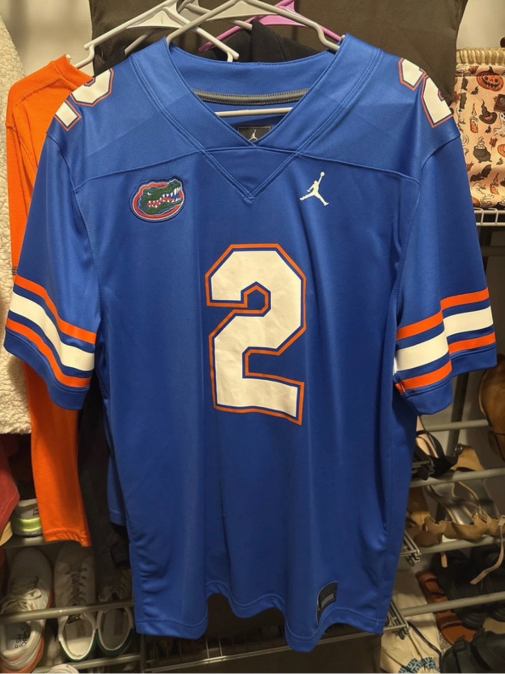 Nike Blue Florida Gators #2 Replica Football Jersey with Orange & White Trim